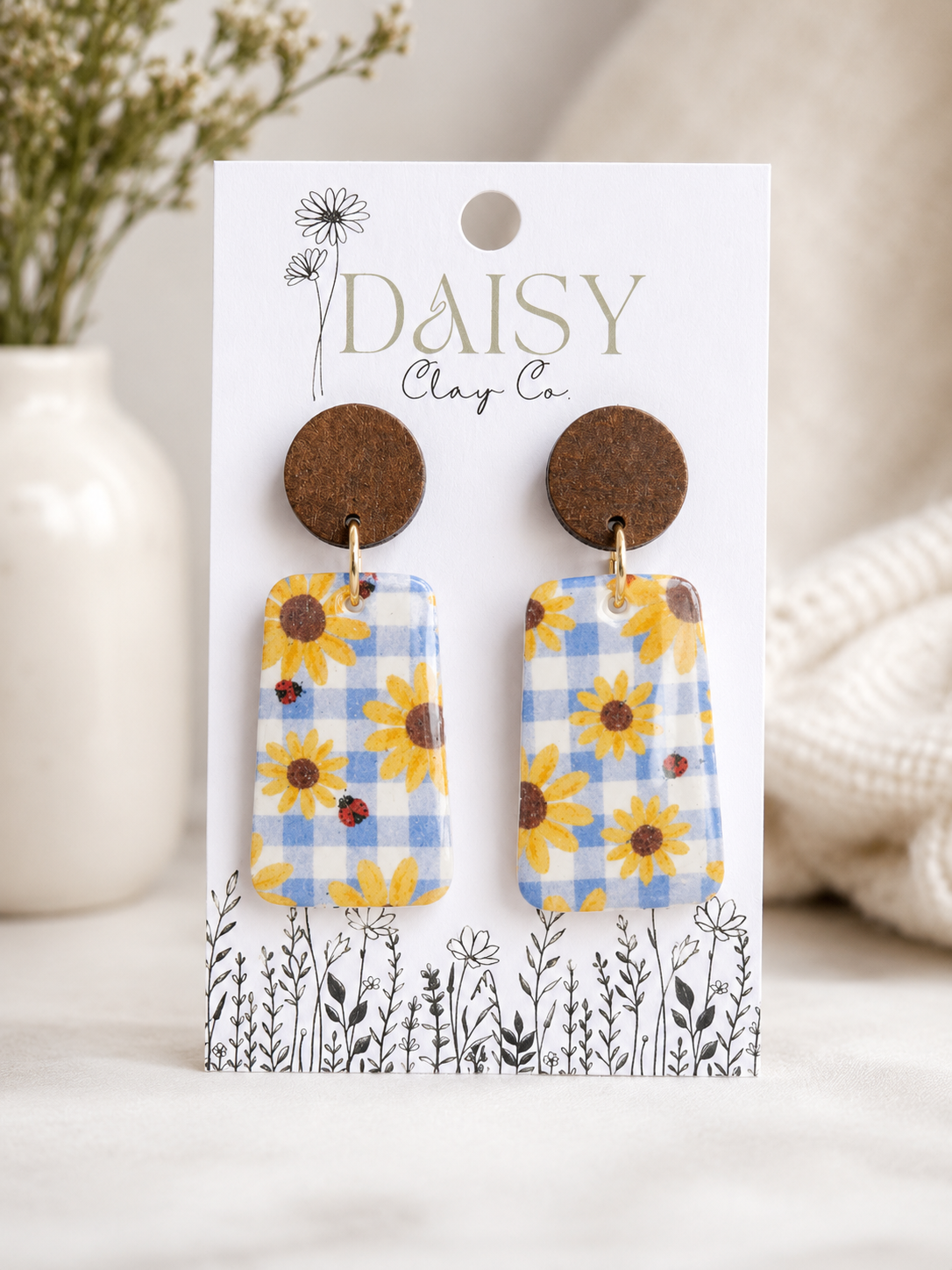 Gingham Sunflowers