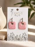 Pink Leopard Square Charms