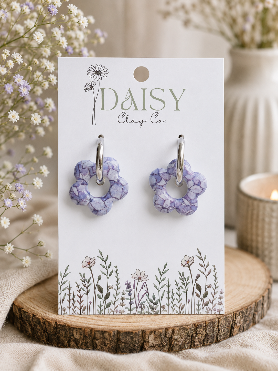 Purple Petal Charms