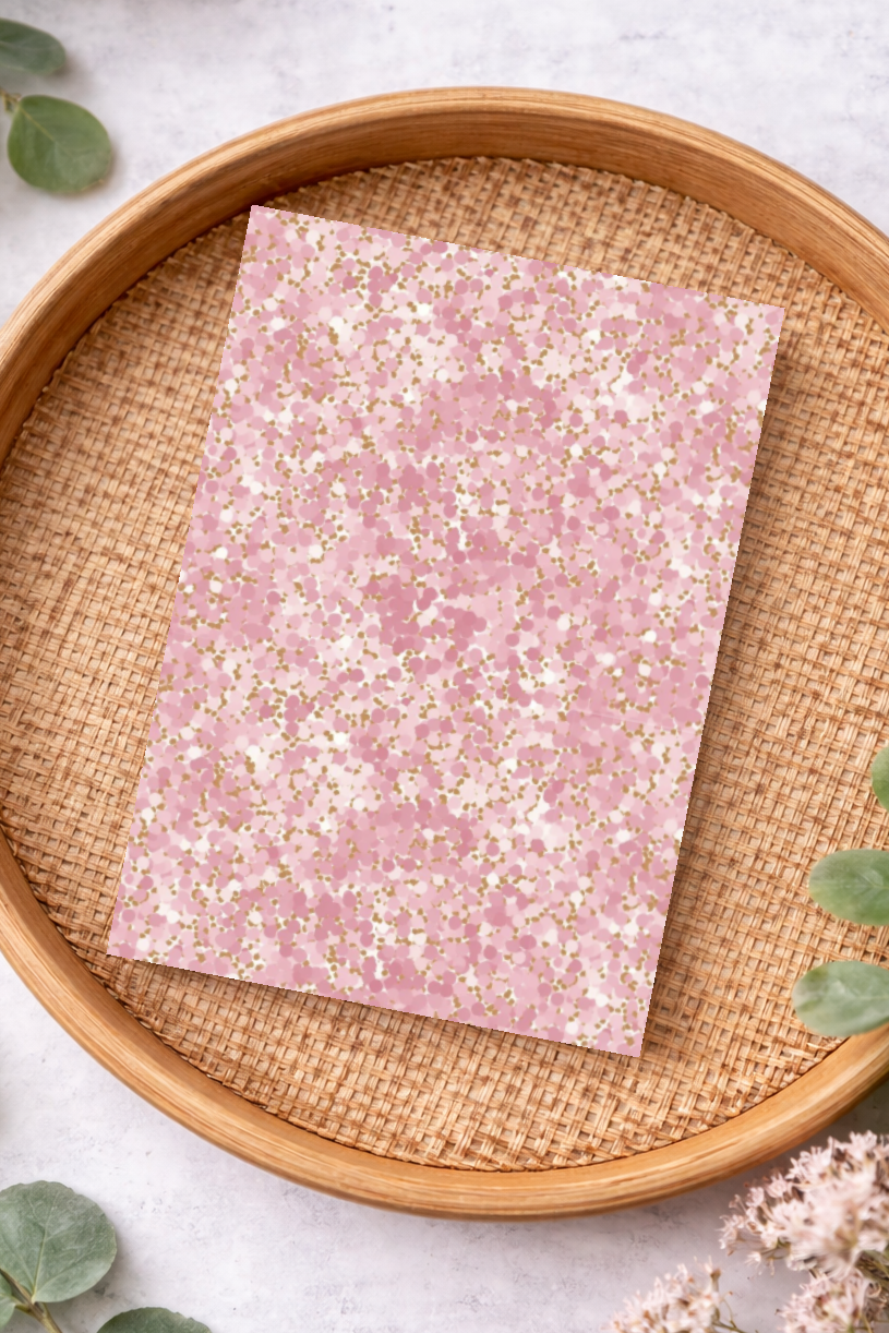 Pink Glitter Transfer Sheet