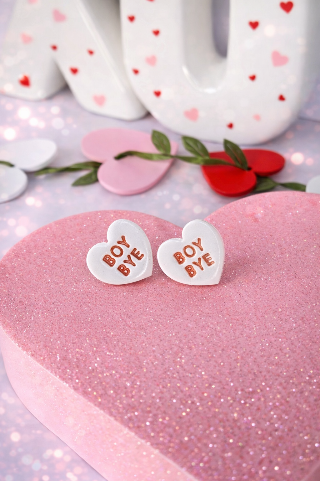 Conversation Heart Studs