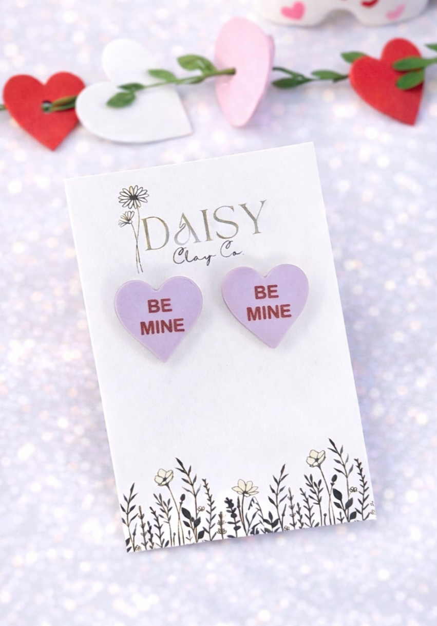 Conversation Heart Studs