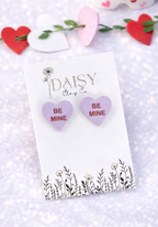 Conversation Heart Studs