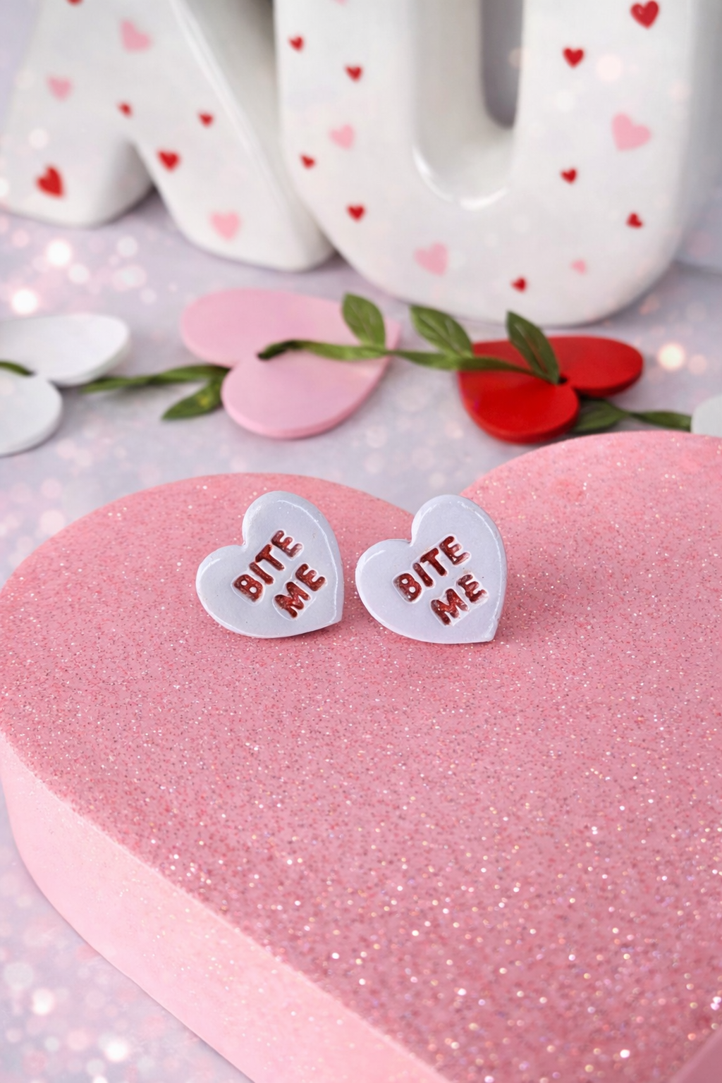 Conversation Heart Studs