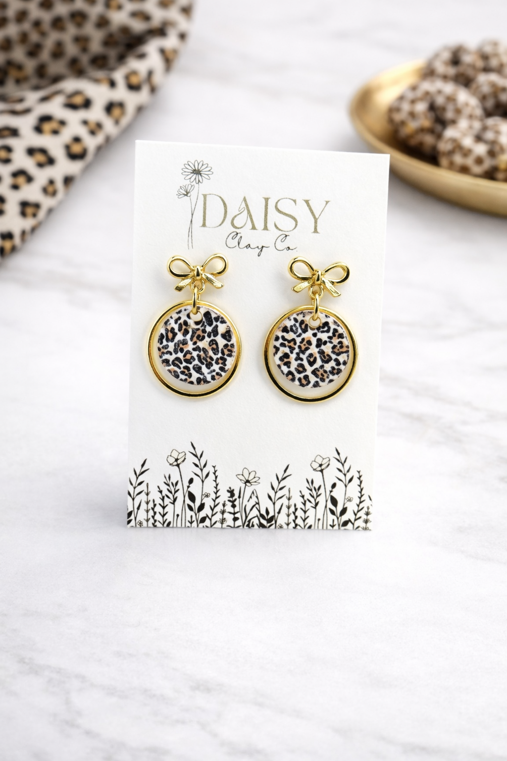 Cheetah Halo Dangles