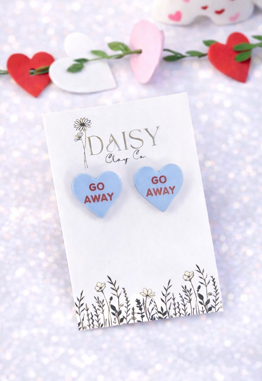 Conversation Heart Studs