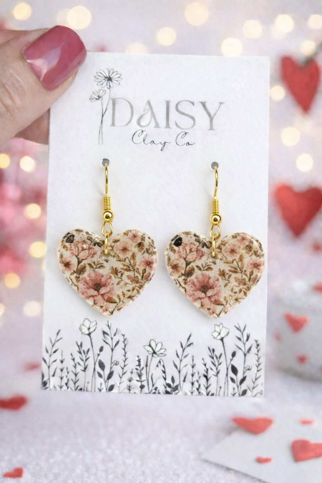 Floral Keepsake Hearts