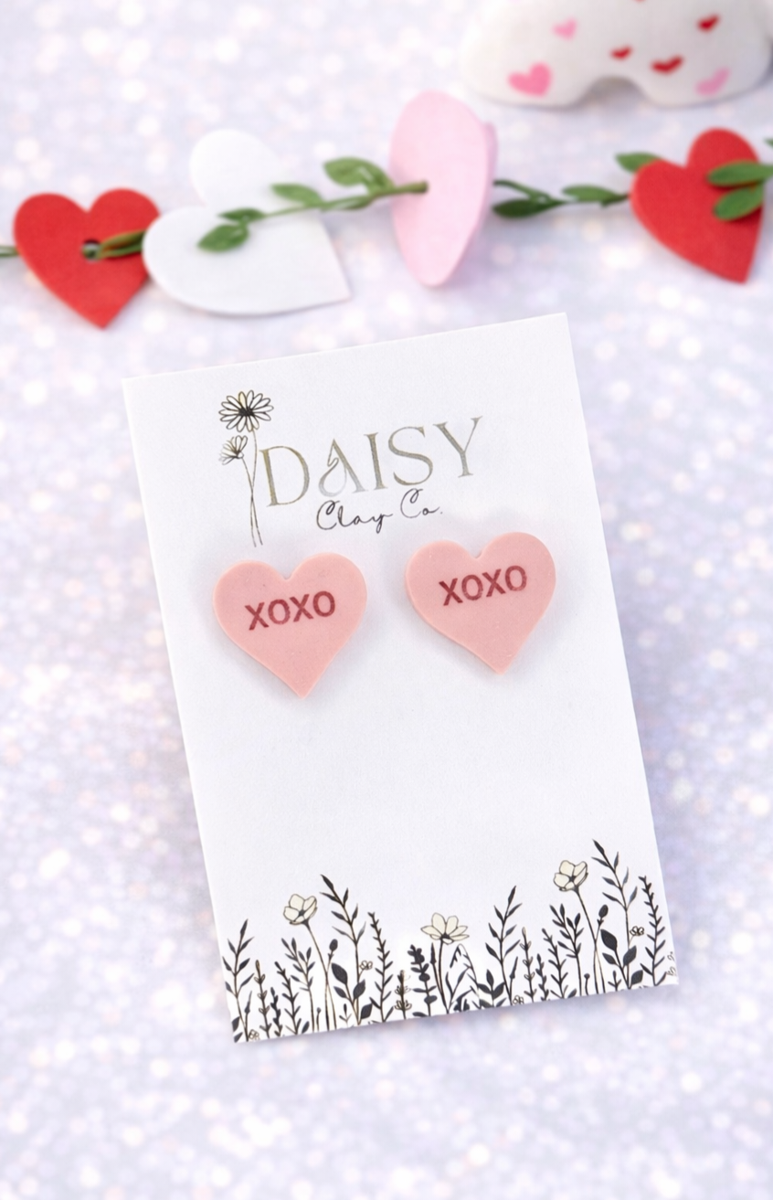 Conversation Heart Studs