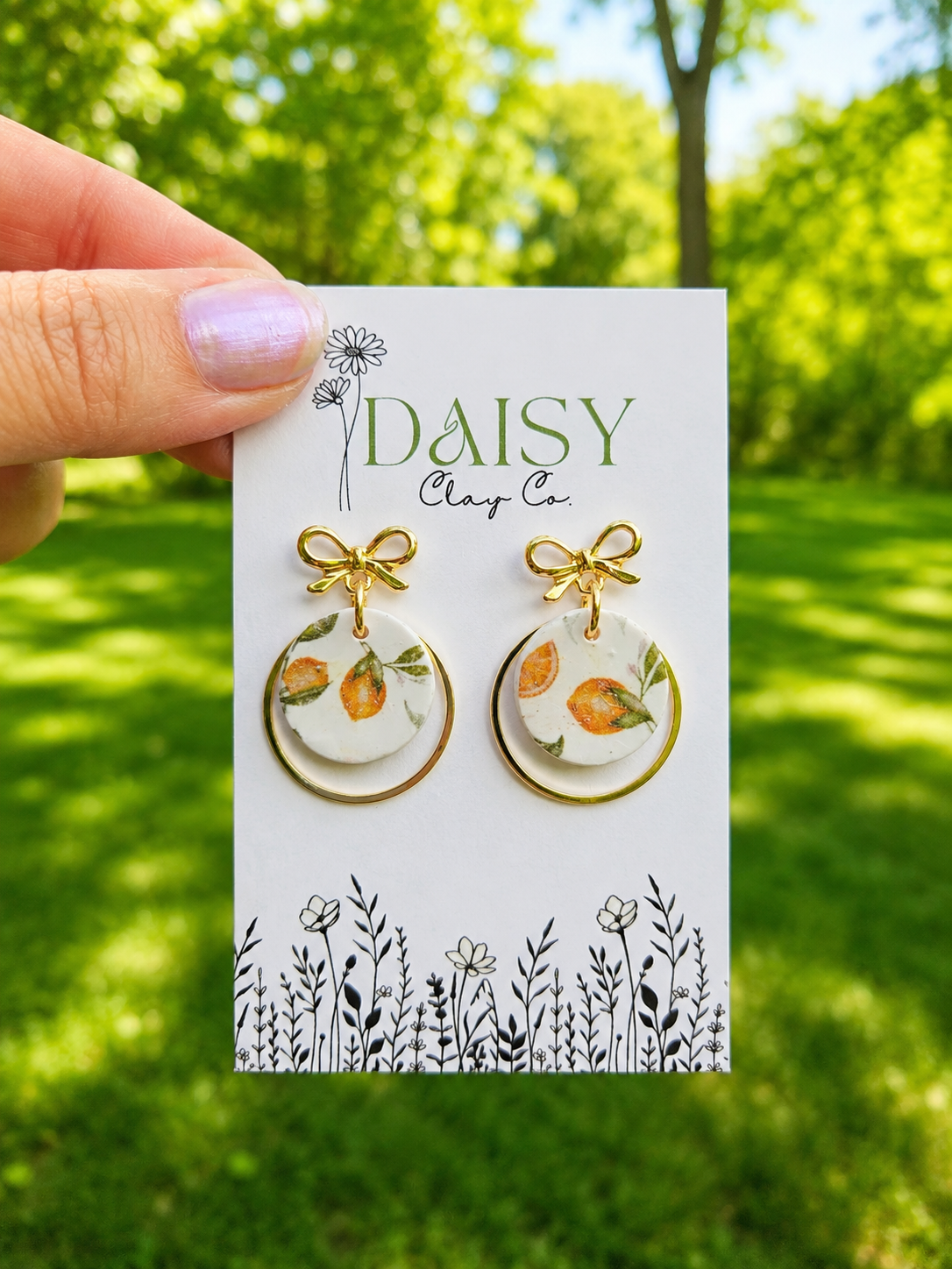 Lemon Halo Dangles