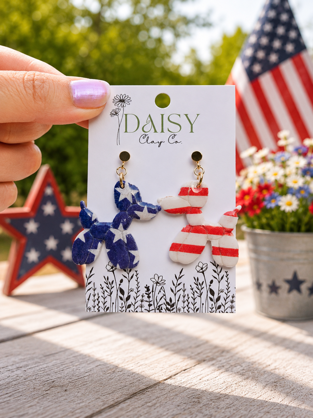 Patriotic Balloon Dogs